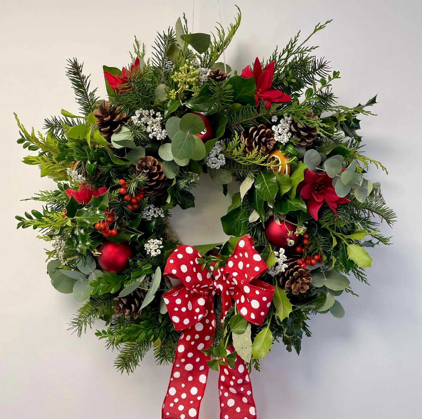 Christmas wreath workshop at The Library Marstons 7pm Thursday 4th December
